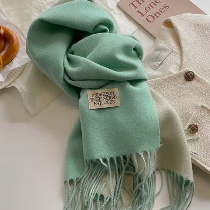 Mint green scarf